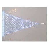 Blauer Weihnachtsbaum Notizblock (Vorderseite)
