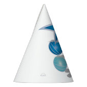 Blauer Weihnachtsbaum Partyhütchen (Links)