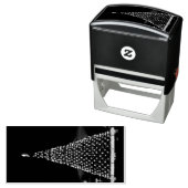 Blauer Weihnachtsbaum Permastempel (Beispiel)