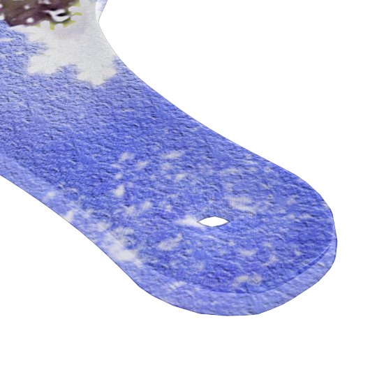 Blauer Weihnachtsbaum Schneidebrett (Ecke)