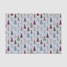 Blauer Weihnachtsbaum Seidenpapier