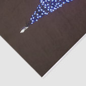 Blauer Weihnachtsbaum Seidenpapier (Ausschnitt)