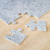 Blauer Weihnachtsbrunnen Elegant Vintag Rustikal Puzzle (Seite)