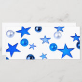 Blauer Weihnachtsdekor mit Text (Vorne/Hinten)