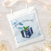 Blauer Weihnachtsgeschenk Gefallen Taschen Geschenktütchen (Ausgeschnitten)