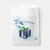 Blauer Weihnachtsgeschenk Gefallen Taschen Geschenktütchen (Vorderseite)