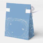 Blauer Weihnachtsgeschenk Geschenkschachtel (Rückseite)