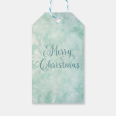 Blauer Weihnachtsmann Santa Claus Geschenkanhänger (Rückseite)