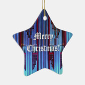 Blauer Weihnachtsschmuck (Rechts)