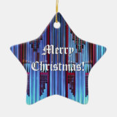 Blauer Weihnachtsschmuck (Vorne)