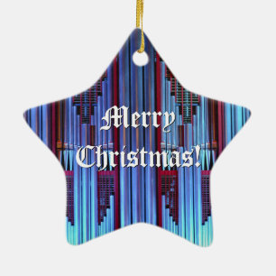 Blauer Weihnachtsschmuck