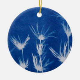 Blauer Weihnachtsschmuck
