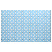 Blauer Weihnachtsschneeflocken Eisbär Stoff (Fat Quarter (45,7 x 55,9 cm))