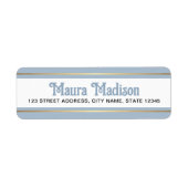 Blauer Weihnachtsurlaub Rücksendeadresse (Vorne)