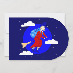 Blauer Weihnachtswitscher, Janna-Broomrider-Spookm Einladung
