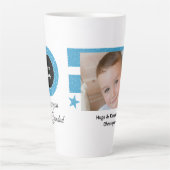 Blauer Weiß, so viel Glück Grandad mit Foto Milchtasse (Vorderseite)