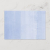 Blauer weißer Blumengarten Goldjunge mit Dusche Begleitkarte (Rückseite)