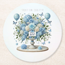 Blauer Weißer Blumenvase Untersetzer