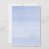 Blauer weißer Blütengoldverschluss Drive by spring Einladung (Rückseite)