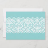 Blauer Weißer Brautparty Lingerie Einladung (Rückseite)