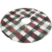 Blauer weißer Chic Polyester Weihnachtsbaumdecke (Schrägansicht)