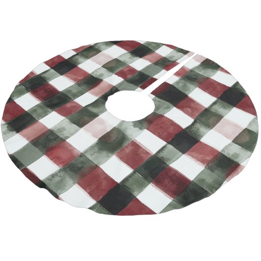 Blauer weißer Chic Polyester Weihnachtsbaumdecke (Schrägansicht)