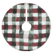 Blauer weißer Chic Polyester Weihnachtsbaumdecke (Vorderseite)