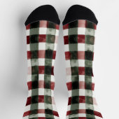 Blauer weißer Chic Socken (Oben)