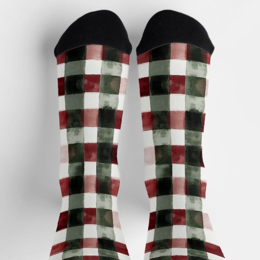 Blauer weißer Chic Socken (Oben)