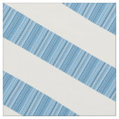 Blauer weißer Diagonal Moderne Streifen Stoff (Nahaufnahme)