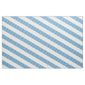 Blauer weißer Diagonal Moderne Streifen Stoff (Fat Quarter (45,7 x 55,9 cm))