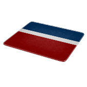 Blauer weißer Farbblockstil Schneidebrett (Ecke)