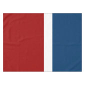 Blauer weißer Farbblockstil Tischdecke (Vorderseite (Horizontal))