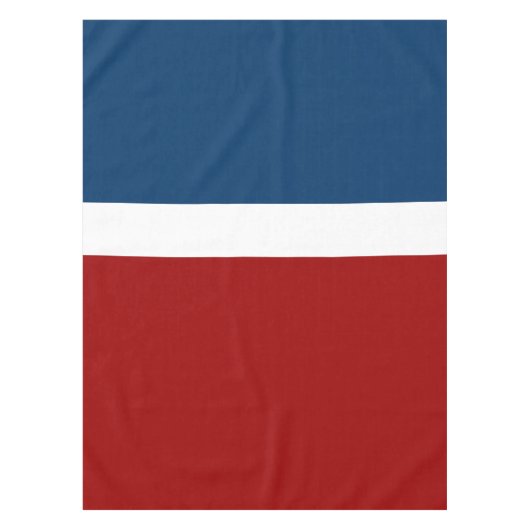 Blauer weißer Farbblockstil Tischdecke (Vorderseite)