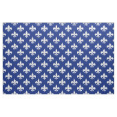 Blauer weißer Fleur-de-lis Textil Stoff (Fat Quarter (45,7 x 55,9 cm))