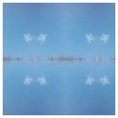 blauer weißer Himmel, Stoff (Muster)