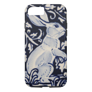 Blauer Weißer Kaninchen Chinoiserie Cobalt Navy Case-Mate iPhone Hülle
