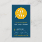 Blauer weißer Kreis Erstmoderner Visitenkarte (Vorderseite)