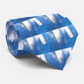 Blauer weißer Lichteffekt Krawatte (Gerollt)