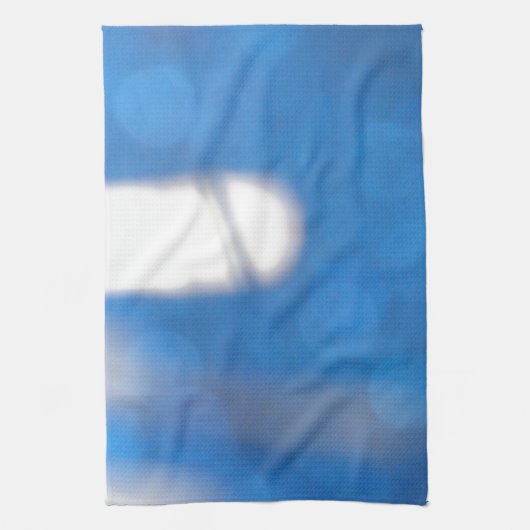 Blauer weißer Lichteffekt Küchentuch (Vertikal)