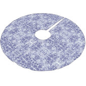 Blauer weißer niederländischer polyester weihnachtsbaumdecke (Schrägansicht)