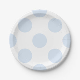 Blauer weißer pappteller