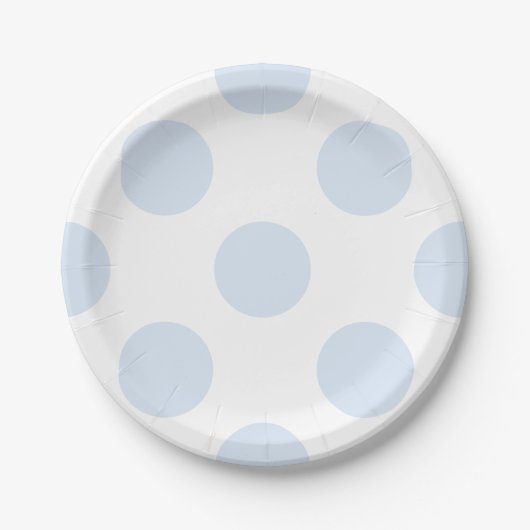 Blauer weißer pappteller (Vorderseite)
