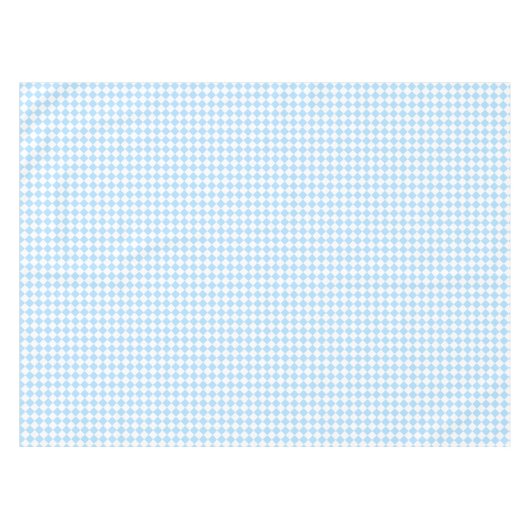 Blauer weißer Schachbrettwagen Kinderdusche Zimmer Tischdecke (Vorderseite (Horizontal))