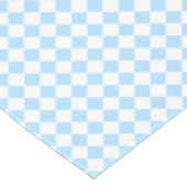 Blauer weißer Schachbrettwagen Kinderdusche Zimmer Tischdecke (Schrägansicht)