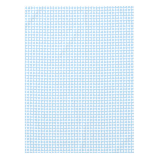 Blauer weißer Schachbrettwagen Kinderdusche Zimmer Tischdecke (Vorderseite)