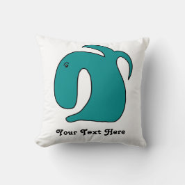 Blauer Weißfisch Kissen