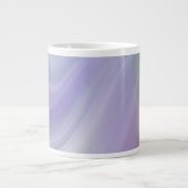 Blauer Wellenverlauf-Muster Jumbo-Tasse (Vorderseite)