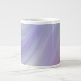 Blauer Wellenverlauf-Muster Jumbo-Tasse