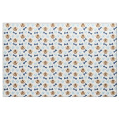 Blauer Welpenhund  Stoff (Fat Quarter (45,7 x 55,9 cm))